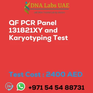 QF PCR Panel 131821XY and Karyotyping Test sale cost 2400 AED