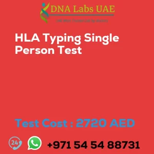 HLA Typing Single Person Test sale cost 2720 AED