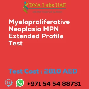 Myeloproliferative Neoplasia MPN Extended Profile Test sale cost 2810 AED