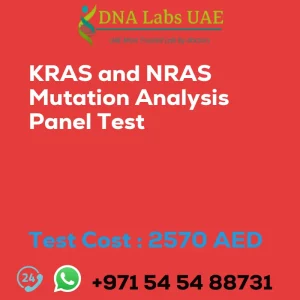 KRAS and NRAS Mutation Analysis Panel Test sale cost 2570 AED