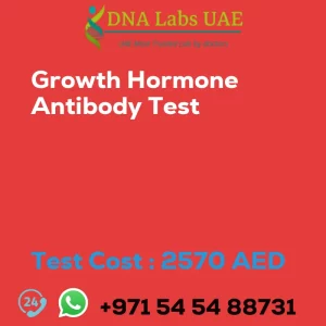 Growth Hormone Antibody Test sale cost 2570 AED