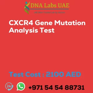 CXCR4 Gene Mutation Analysis Test sale cost 2100 AED