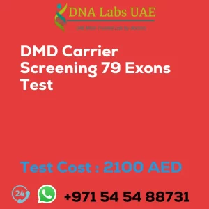 DMD Carrier Screening 79 Exons Test sale cost 2100 AED