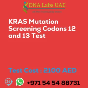 KRAS Mutation Screening Codons 12 and 13 Test sale cost 2100 AED