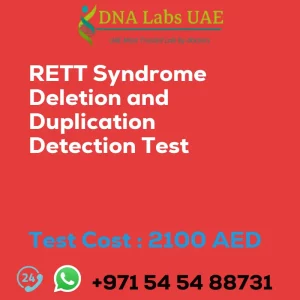 RETT Syndrome Deletion and Duplication Detection Test sale cost 2100 AED