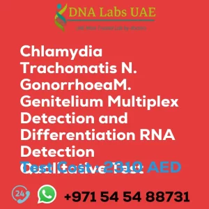 Chlamydia Trachomatis N. GonorrhoeaM. Genitelium Multiplex Detection and Differentiation RNA Detection Qualitative Test sale cost 2310 AED