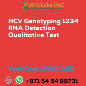 HCV Genotyping 1234 RNA Detection Qualitative Test sale cost 2310 AED