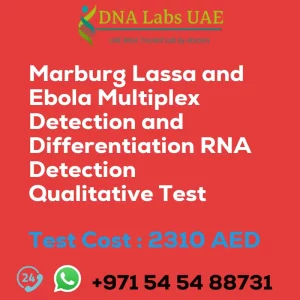 Marburg Lassa and Ebola Multiplex Detection and Differentiation RNA Detection Qualitative Test sale cost 2310 AED