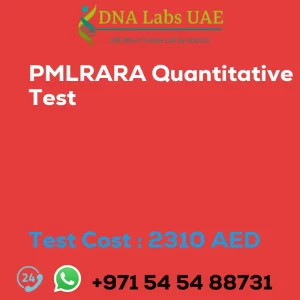 PMLRARA Quantitative Test sale cost 2310 AED