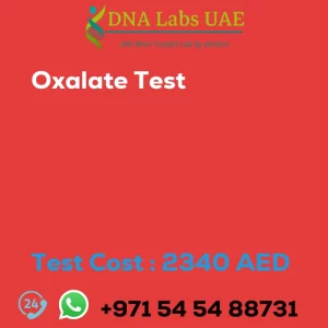 Oxalate Test sale cost 2340 AED