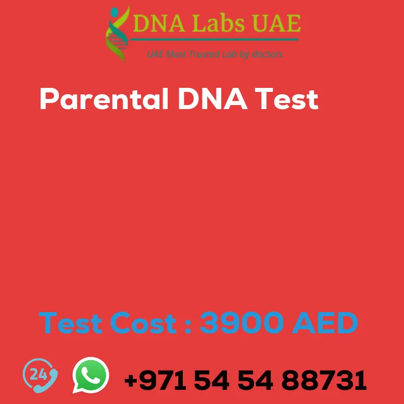 Parental DNA Test sale cost 3900 AED