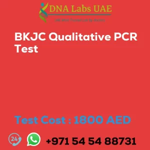 BKJC Qualitative PCR Test sale cost 1800 AED