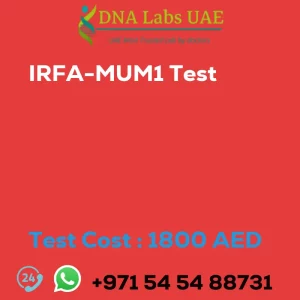 IRFA-MUM1 Test sale cost 1800 AED