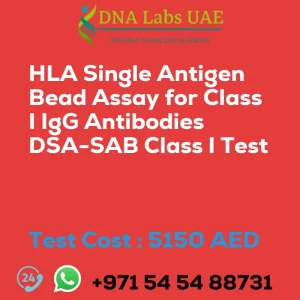 HLA Single Antigen Bead Assay for Class I IgG Antibodies DSA-SAB Class I Test sale cost 5150 AED