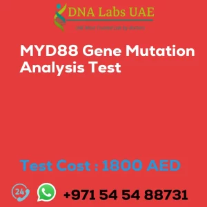 MYD88 Gene Mutation Analysis Test sale cost 1800 AED