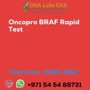 Oncopro BRAF Rapid Test sale cost 5150 AED