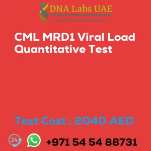 CML MRD1 Viral Load Quantitative Test sale cost 2040 AED