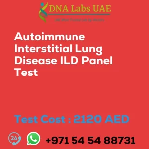 Autoimmune Interstitial Lung Disease ILD Panel Test sale cost 2120 AED