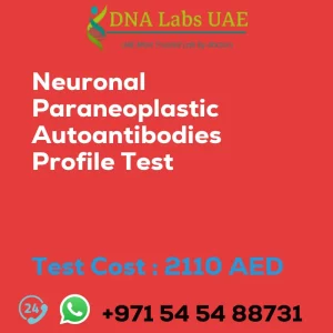 Neuronal Paraneoplastic Autoantibodies Profile Test sale cost 2110 AED