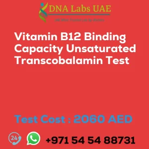 Vitamin B12 Binding Capacity Unsaturated Transcobalamin Test sale cost 2060 AED