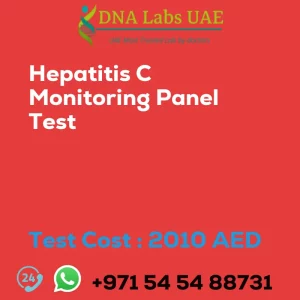 Hepatitis C Monitoring Panel Test sale cost 2010 AED