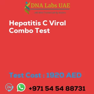 Hepatitis C Viral Combo Test sale cost 1920 AED