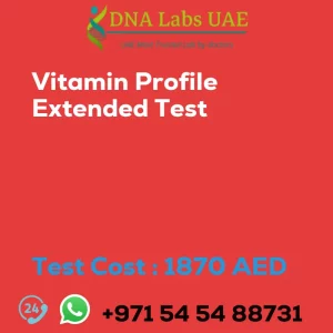 Vitamin Profile Extended Test sale cost 1870 AED