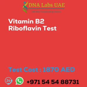 Vitamin B2 Riboflavin Test sale cost 1870 AED
