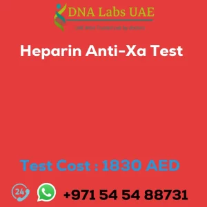 Heparin Anti-Xa Test sale cost 1830 AED