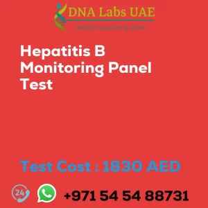 Hepatitis B Monitoring Panel Test sale cost 1830 AED