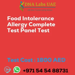 Food Intolerance Allergy Complete Test Panel Test sale cost 1800 AED