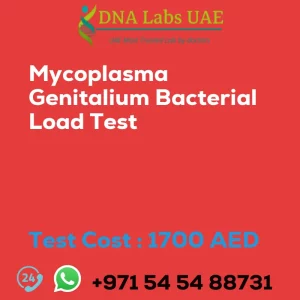 Mycoplasma Genitalium Bacterial Load Test sale cost 1700 AED