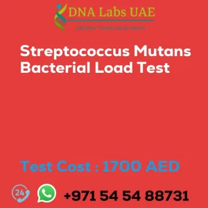 Streptococcus Mutans Bacterial Load Test sale cost 1700 AED