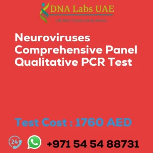 Neuroviruses Comprehensive Panel Qualitative PCR Test sale cost 1760 AED