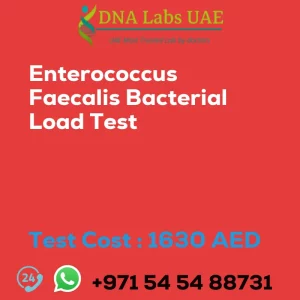 Enterococcus Faecalis Bacterial Load Test sale cost 1630 AED