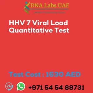 HHV 7 Viral Load Quantitative Test sale cost 1630 AED