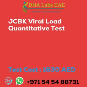 JCBK Viral Load Quantitative Test sale cost 1630 AED