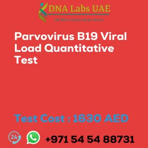 Parvovirus B19 Viral Load Quantitative Test sale cost 1630 AED