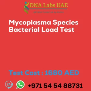 Mycoplasma Species Bacterial Load Test sale cost 1680 AED