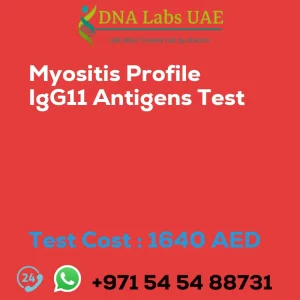 Myositis Profile IgG11 Antigens Test sale cost 1640 AED