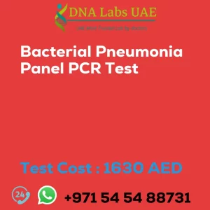 Bacterial Pneumonia Panel PCR Test sale cost 1630 AED