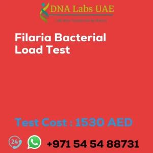 Filaria Bacterial Load Test sale cost 1530 AED