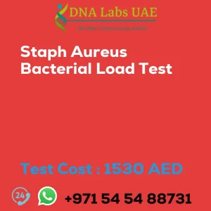 Staph Aureus Bacterial Load Test sale cost 1530 AED