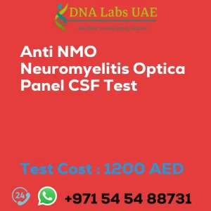 Anti NMO Neuromyelitis Optica Panel CSF Test sale cost 1200 AED