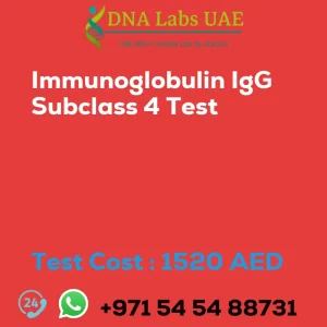 Immunoglobulin IgG Subclass 4 Test sale cost 1520 AED