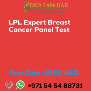 LPL Expert Breast Cancer Panel Test sale cost 1520 AED