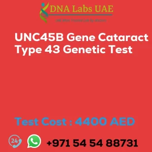 UNC45B Gene Cataract Type 43 Genetic Test sale cost 4400 AED