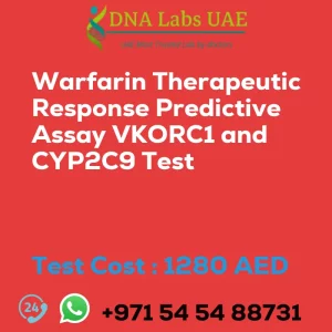 Warfarin Therapeutic Response Predictive Assay VKORC1 and CYP2C9 Test sale cost 1280 AED
