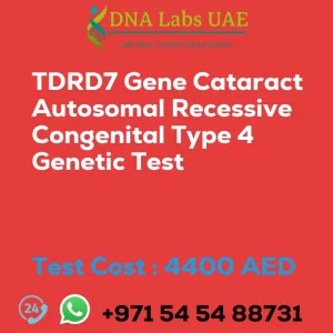 TDRD7 Gene Cataract Autosomal Recessive Congenital Type 4 Genetic Test sale cost 4400 AED