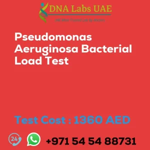 Pseudomonas Aeruginosa Bacterial Load Test sale cost 1360 AED